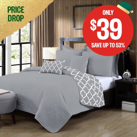 7-Piece Bamboo Blend Comforter Set