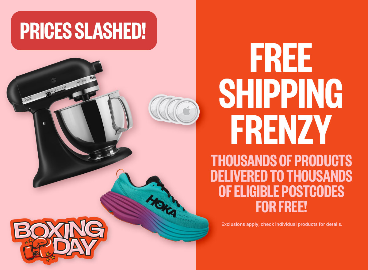 BOXING DAY: Prices Slashed! | Next line: Thousands of Products Delivered to Thousands of Eligible Postcodes for FREE! | Next line: (smaller text) Exclusions apply, check individual products for details.