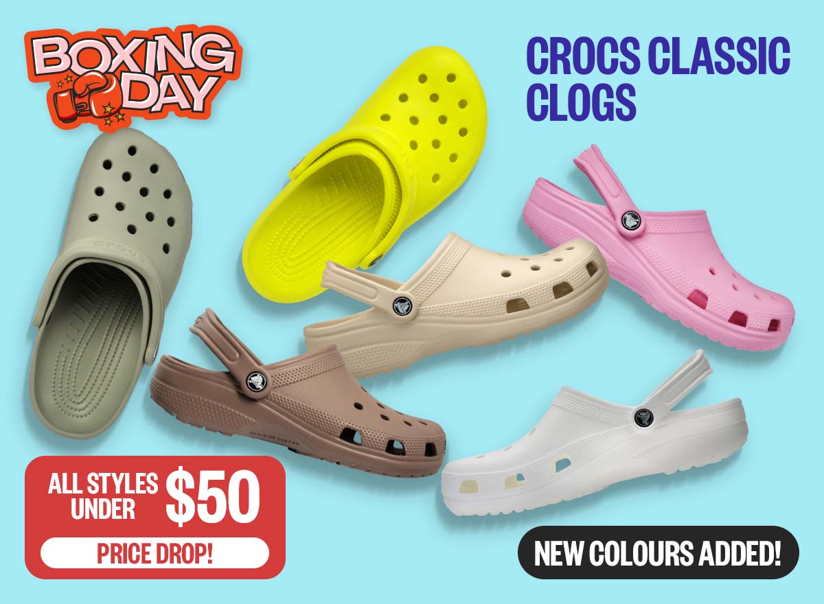 BOXING DAY: All Styles Under $50 | Badge: New Colours Added!