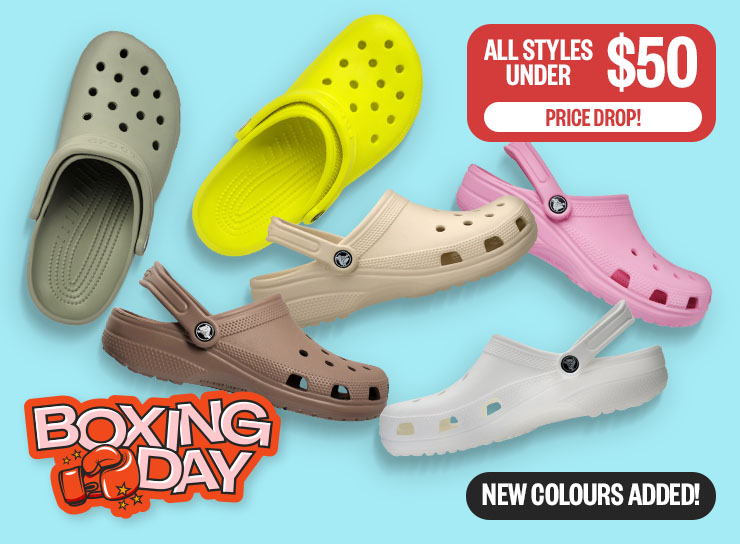 BOXING DAY: Price Drop! | All Styles Under $50 | Badge: New Colours Added!