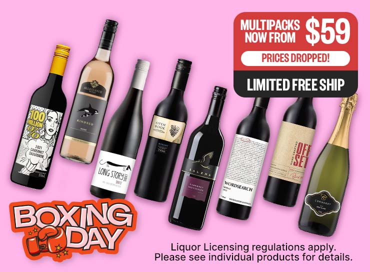 BOXING DAY: Prices Dropped ! | Multipacks Now From $59 | Limited Free Ship | Liquor Licensing regulations apply. Please see individual products for details.