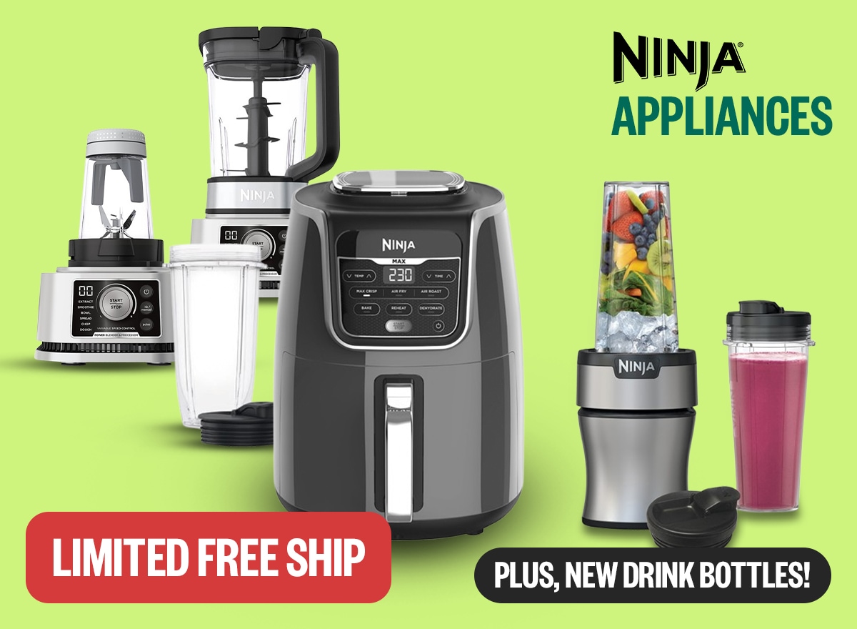 Limited Free Ship | Logo: Ninja | Badge: Plus, New Drink Bottles!