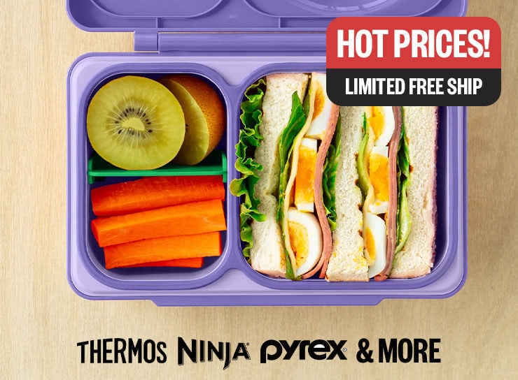 Hot Prices! | Limited Free Ship | logos: Thermos, Ninja. Pyrex & More