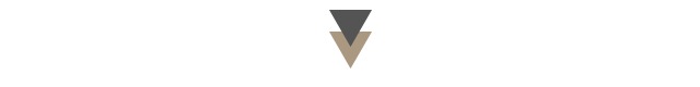 Minimalist stacked double chevron logo — dark grey and beige downward-pointing triangles on white background