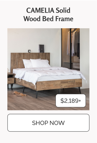 CAMELIA Solid Wood Bed Frame