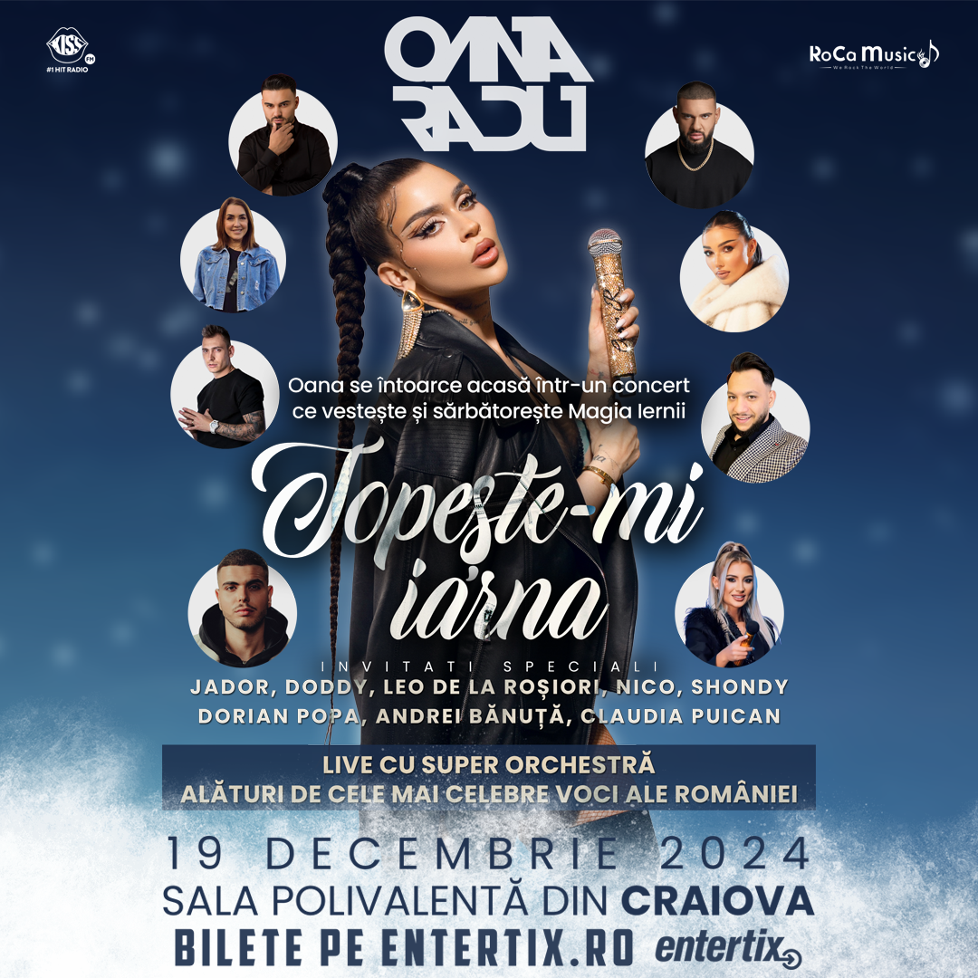 topeste mi iarna concert live oana radu 19 decembrie 2024 sala polivalenta craiova craiova html