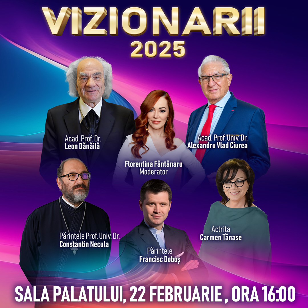 conferinta vizionarii 22 februarie 2025 sala palatului bucuresti html