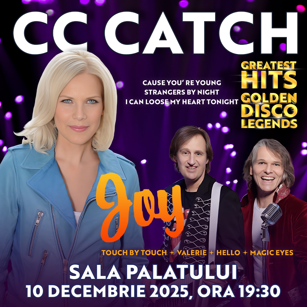 cc catch joy golden disco legends 10 decembrie 2025 sala palatului bucuresti html