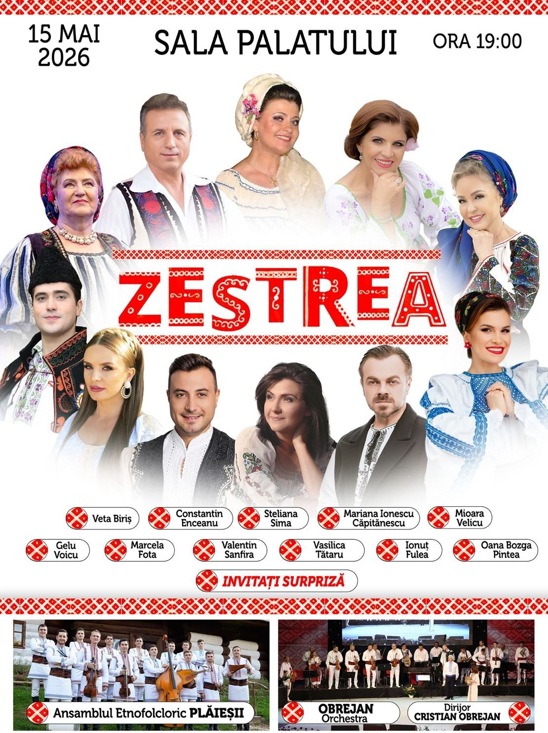 zestrea 15 mai 2026 sala palatului bucuresti html
