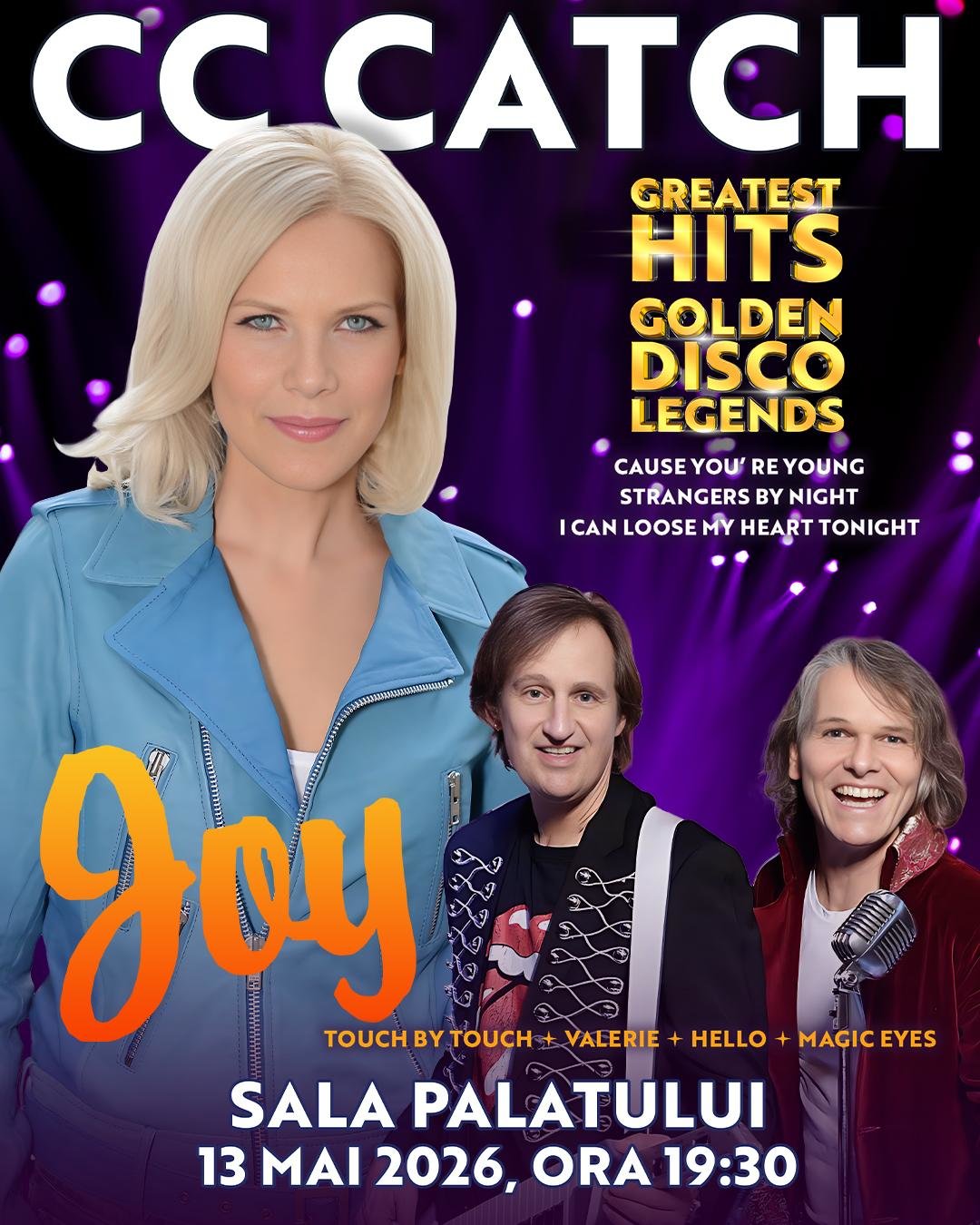 cc catch joy golden disco legends 13 mai 2026 sala palatului bucuresti html