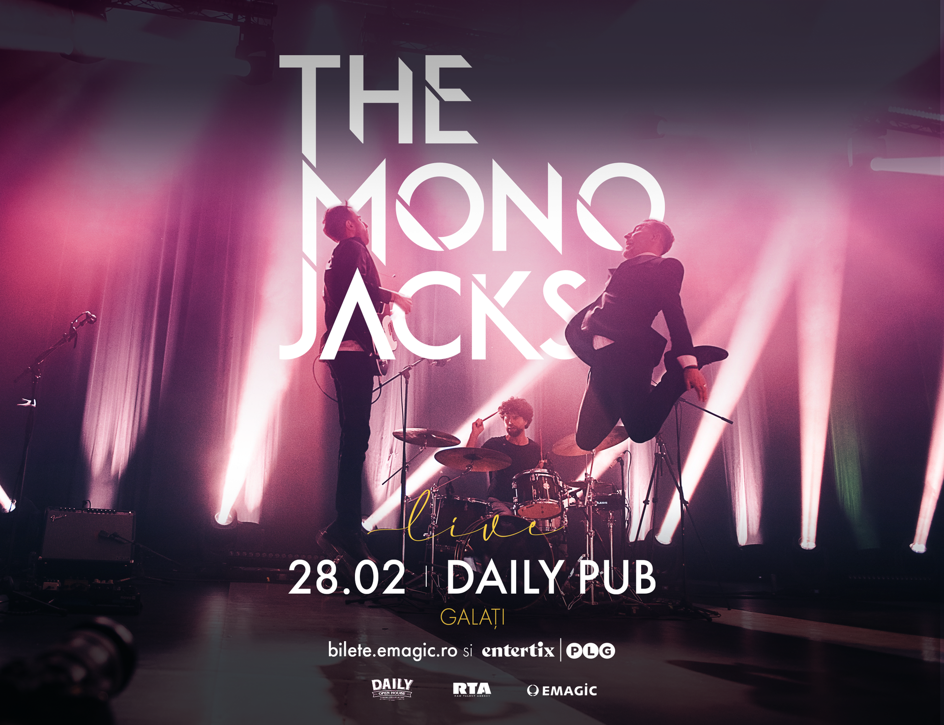 the mono jacks concert live la daily pub galati 28 february 2026 club doors constanta htmll