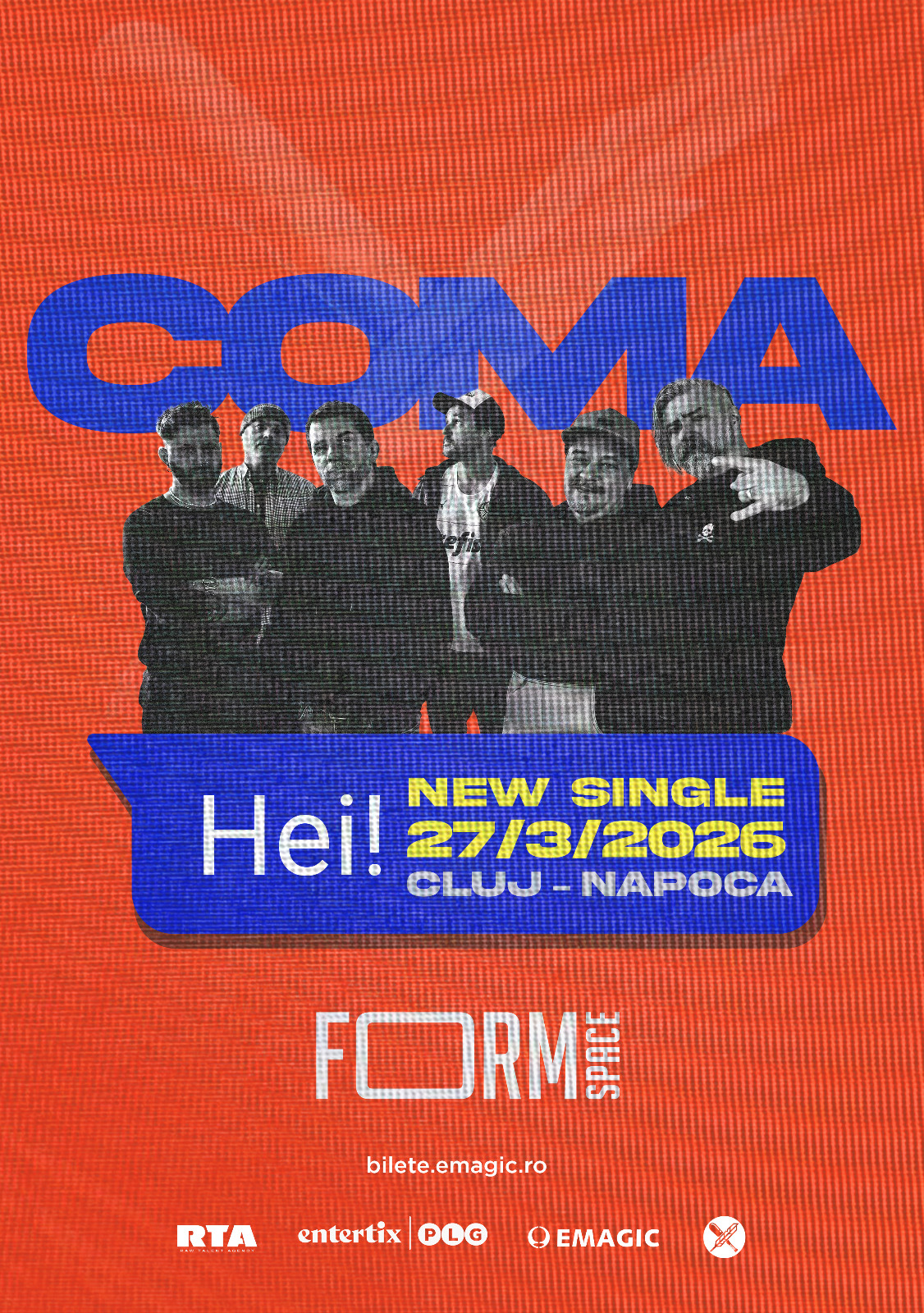 cluj napoca concert coma lansare single hei 27 martie 2026 form space cluj napoca html