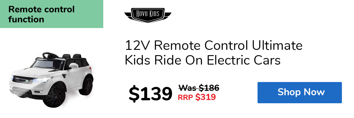 12V Remote Control Ultimate Kids Ride On Electric Cars