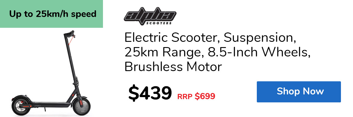 Electric Scooter, Suspension, 25km Range, 8.5-Inch Wheels, Brushless Motor