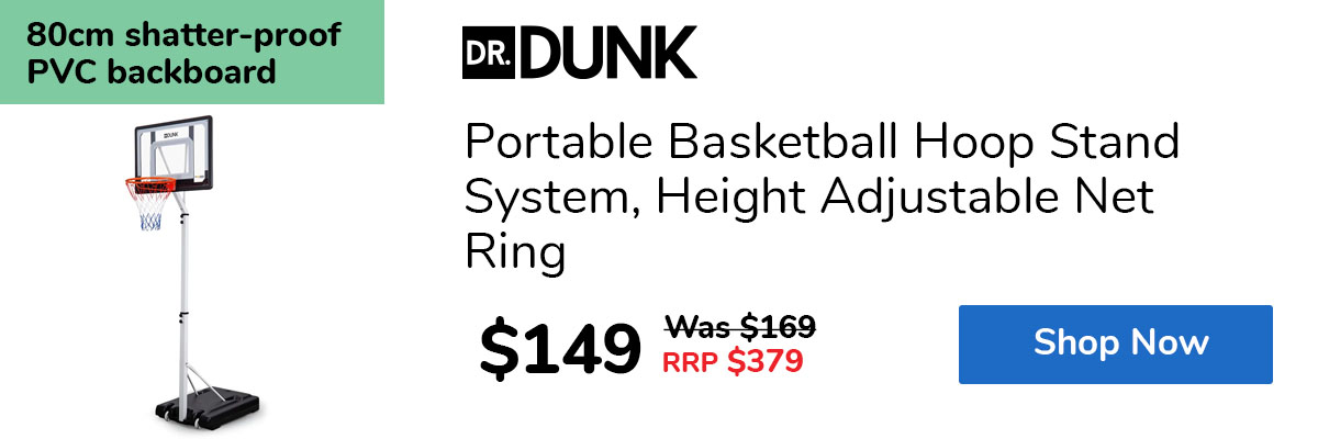 Portable Basketball Hoop Stand System, Height Adjustable Net Ring