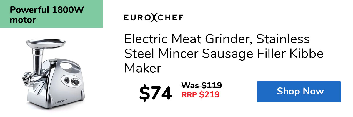 Electric Meat Grinder, Stainless Steel Mincer Sausage Filler Kibbe Maker