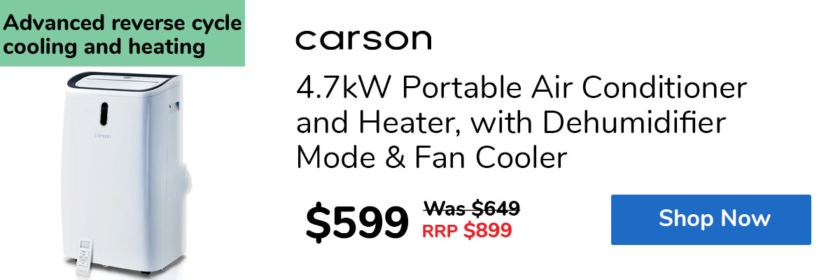 4.7kW Portable Air Conditioner and Heater, with Dehumidifier Mode & Fan Cooler