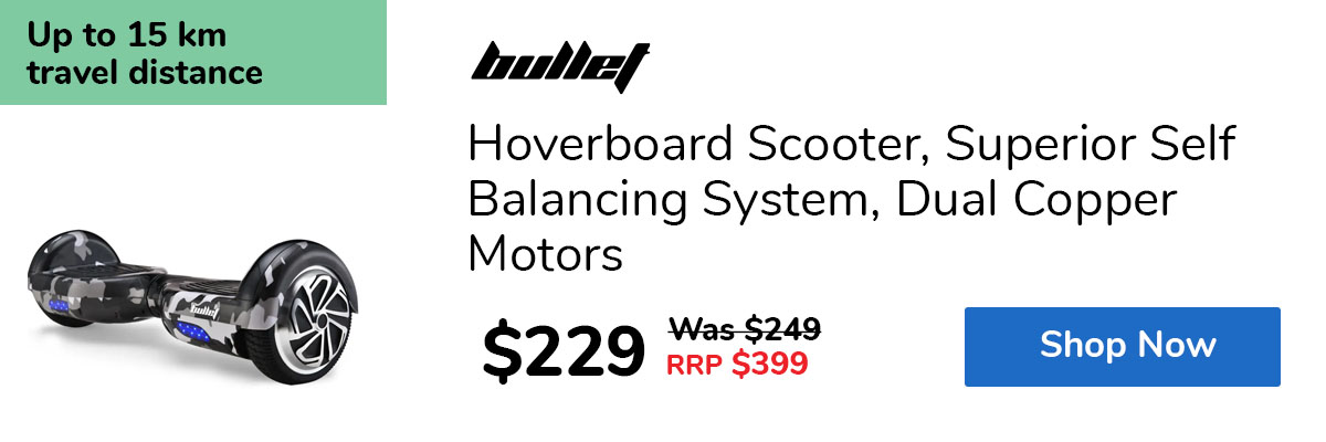 Hoverboard Scooter, Superior Self Balancing System, Dual Copper Motors