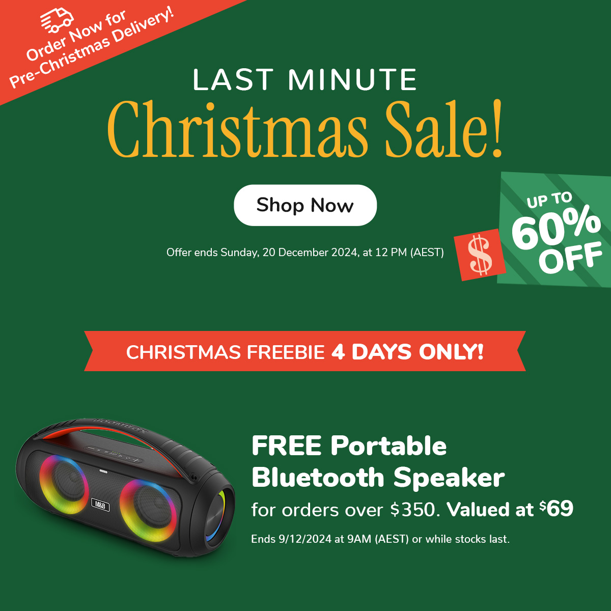 Last Minute Christmas Sale