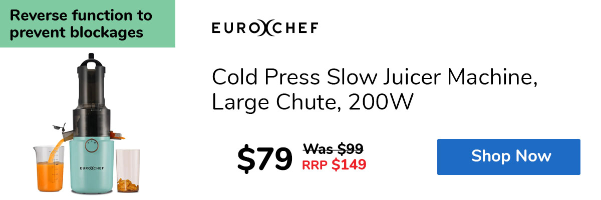 Cold Press Slow Juicer Machine, Large Chute, 200W