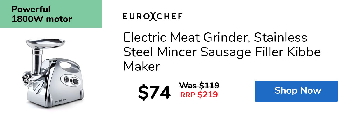 Electric Meat Grinder, Stainless Steel Mincer Sausage Filler Kibbe Maker