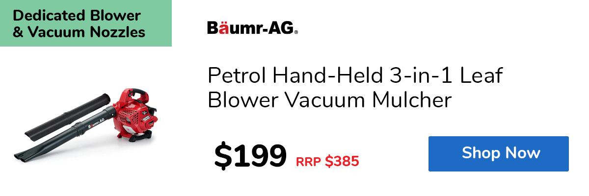 Petrol Hand-Held 3-in-1 Leaf Blower Vacuum Mulcher