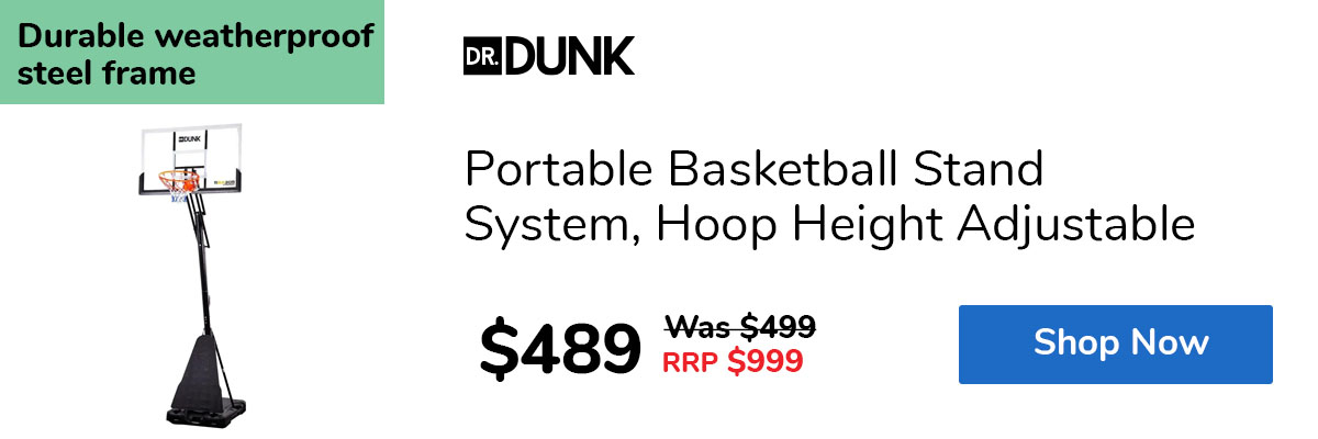 Portable Basketball Stand System, Hoop Height Adjustable