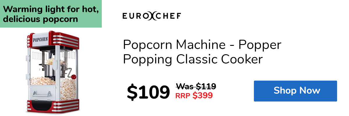 Popcorn Machine - Popper Popping Classic Cooker