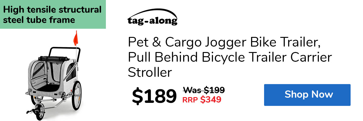 Pet & Cargo Jogger Bike Trailer, Pull Behind Bicycle Trailer Carrier Stroller