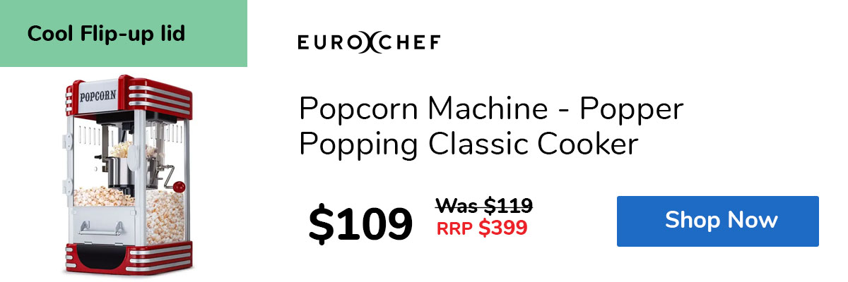 Popcorn Machine - Popper Popping Classic Cooker