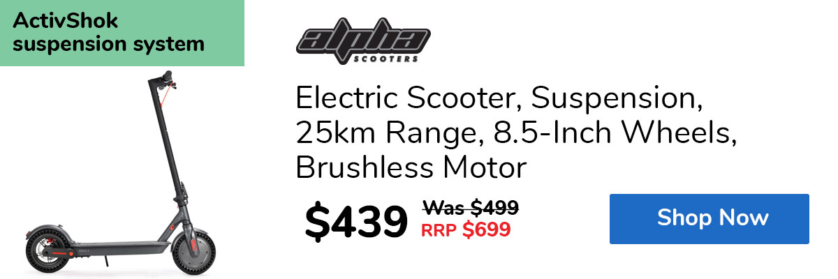 Electric Scooter, Suspension, 25km Range, 8.5-Inch Wheels, Brushless Motor