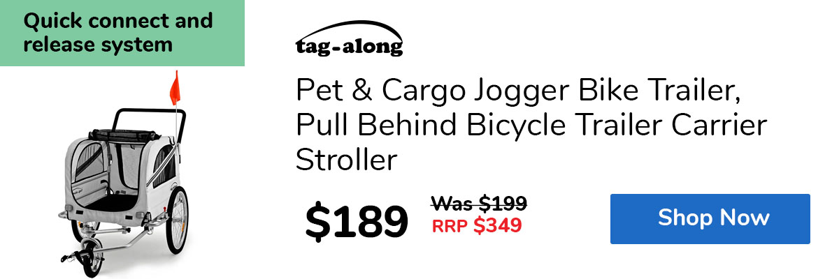 Pet & Cargo Jogger Bike Trailer, Pull Behind Bicycle Trailer Carrier Stroller