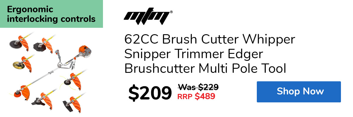 62CC Brush Cutter Whipper Snipper Trimmer Edger Brushcutter Multi Pole Tool