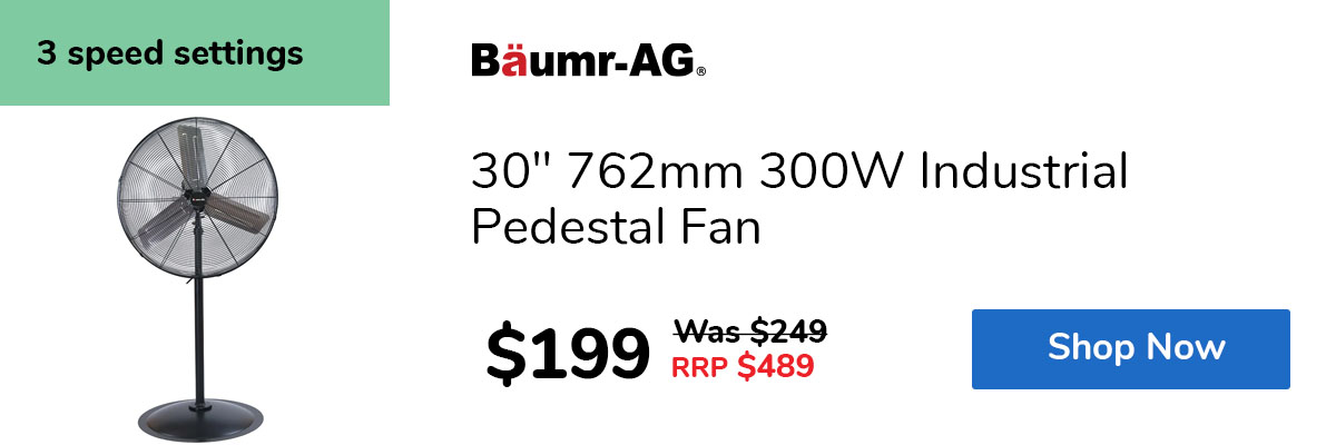 30" 762mm 300W Industrial Pedestal Fan