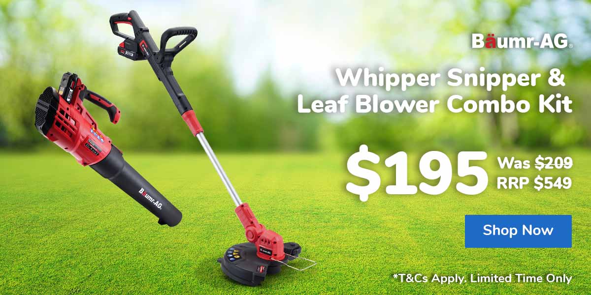 Whipper Snipper and Leaf Blower Combo Kit, with 20V SYNC Battery and Charger