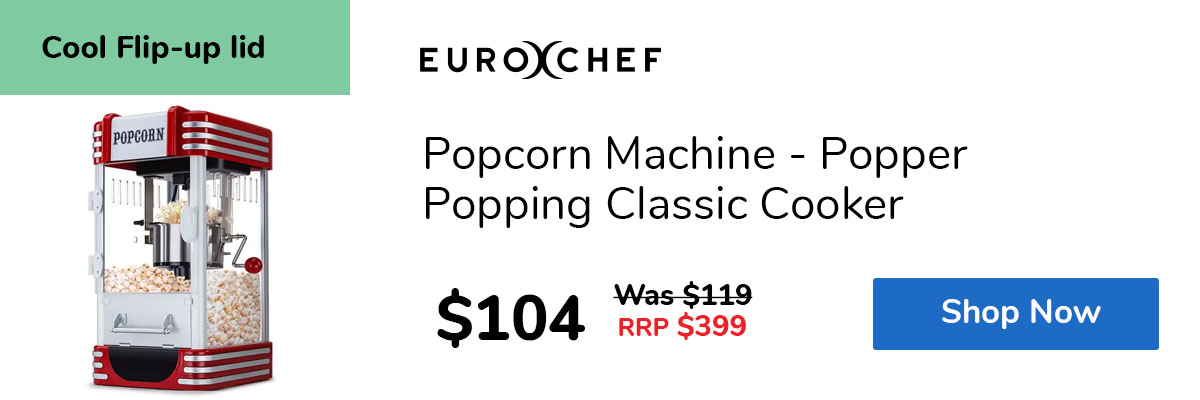 Popcorn Machine - Popper Popping Classic Cooker