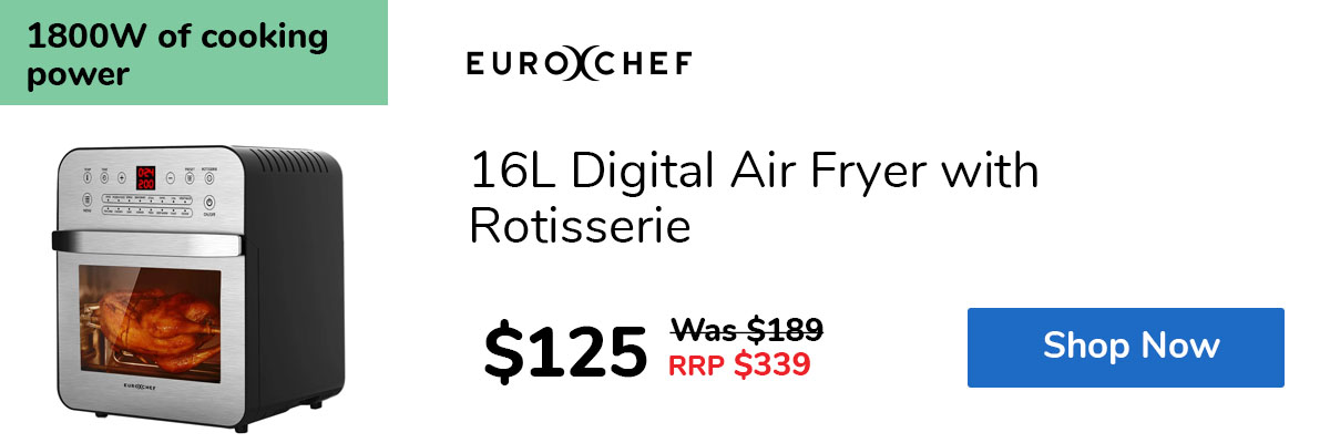 16L Digital Air Fryer with Rotisserie