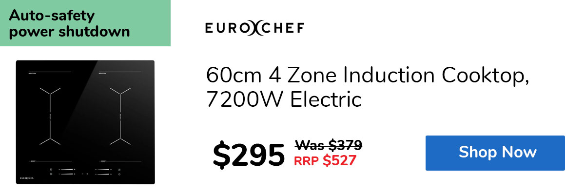 60cm 4 Zone Induction Cooktop, 7200W Electric