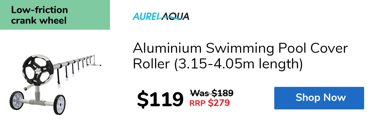 Aluminium Swimming Pool Cover Roller (3.15-4.05m length)