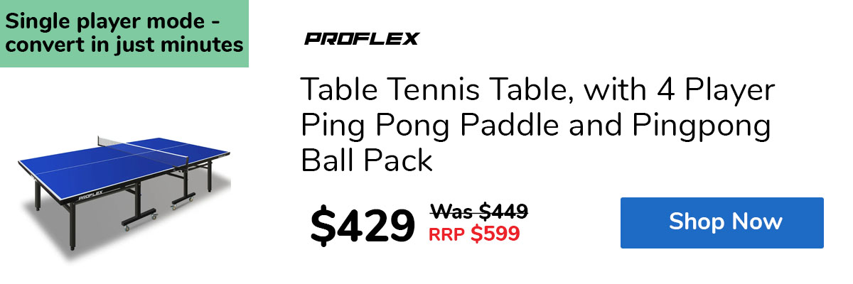 Table Tennis Table, with 4 Player Ping Pong Paddle and Pingpong Ball Pack