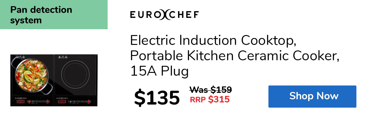 Electric Induction Cooktop, Portable Kitchen Ceramic Cooker, 15A Plug