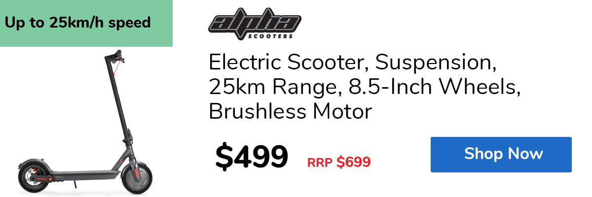Electric Scooter, Suspension, 25km Range, 8.5-Inch Wheels, Brushless Motor
