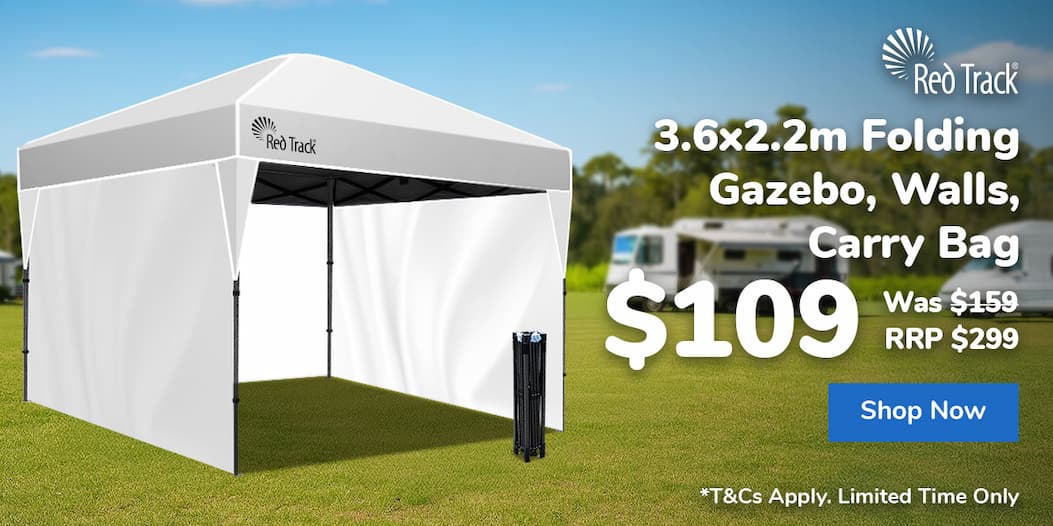 3.6x2.2m Folding Gazebo, Walls, Carry Bag