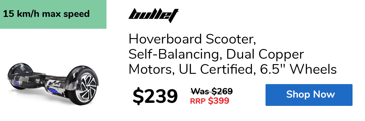 Hoverboard Scooter, Self-Balancing, Dual Copper Motors, UL Certified, 6.5" Wheels