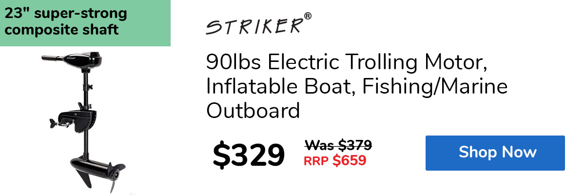 90lbs Electric Trolling Motor, Inflatable Boat, Fishing/Marine Outboard