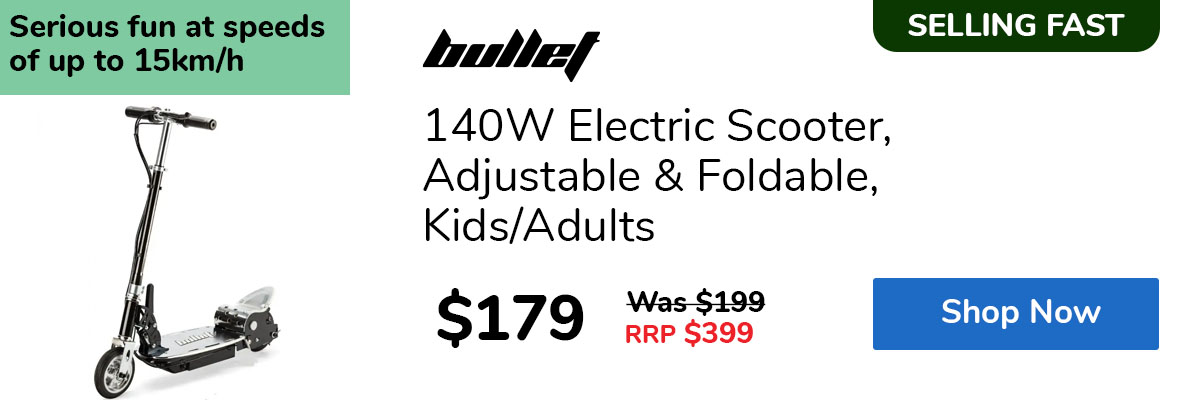 140W Electric Scooter, Adjustable & Foldable, Kids/Adults