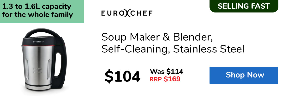 Soup Maker & Blender, Self-Cleaning, Stainless Steel
