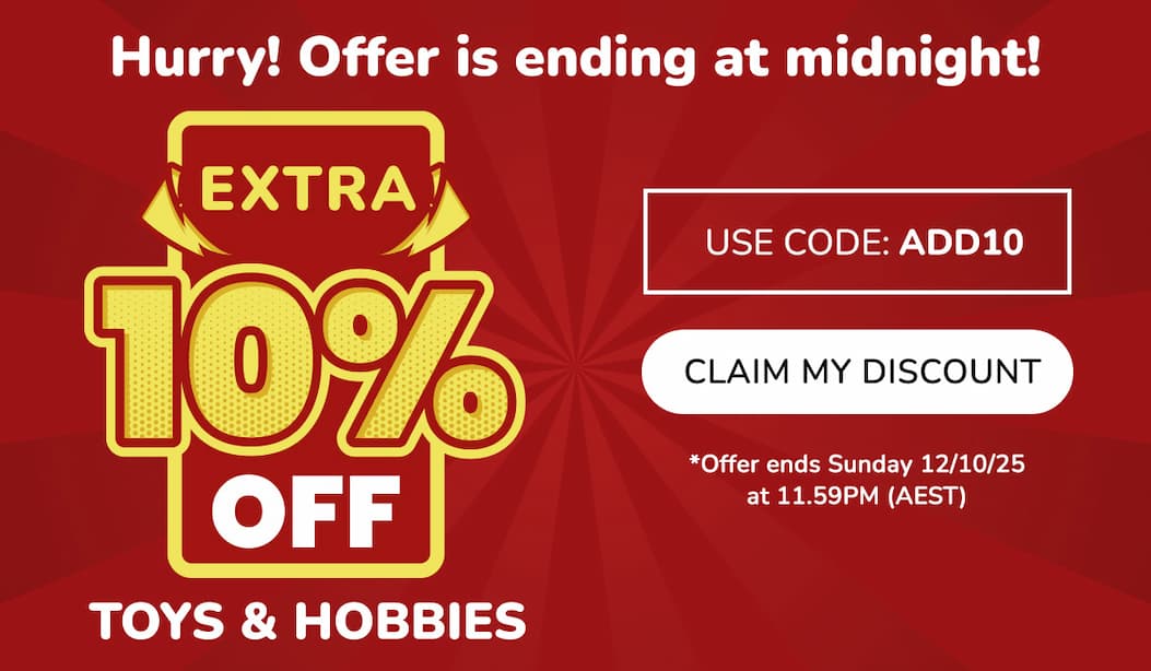 Extra 10% off Toys & Hobbies Use Code: ADD10