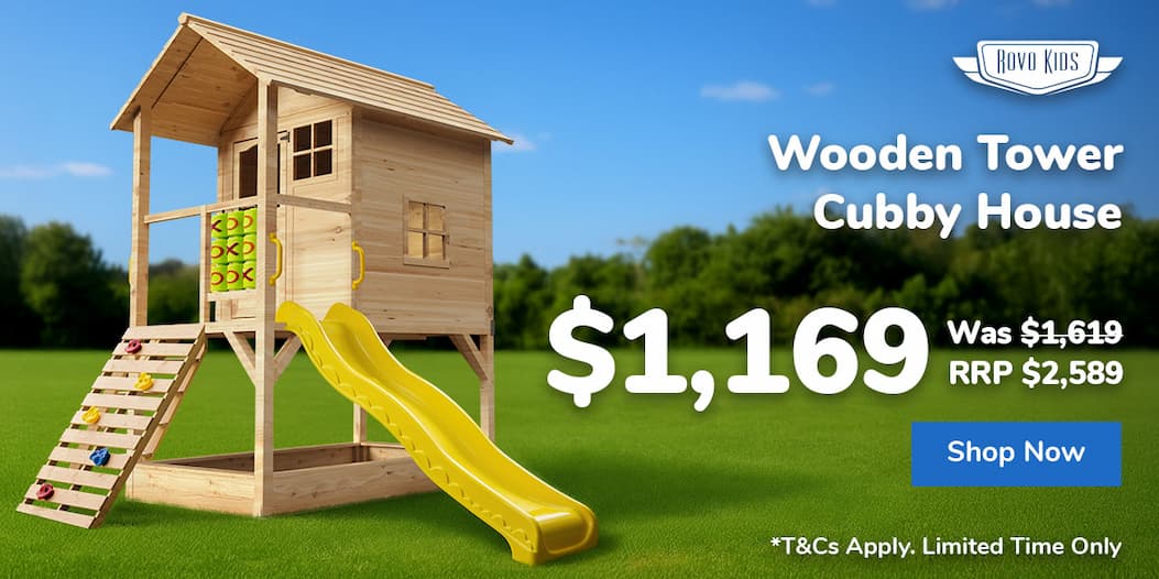 Wooden Tower Cubby House