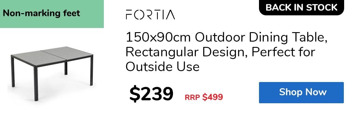 150x90cm Outdoor Dining Table, Rectangular Design, Perfect for Outside Use